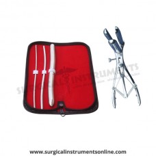 Hegar uterine dilator 3 pieces set,3-4, 5-6, 15-16, mathieu speculum
